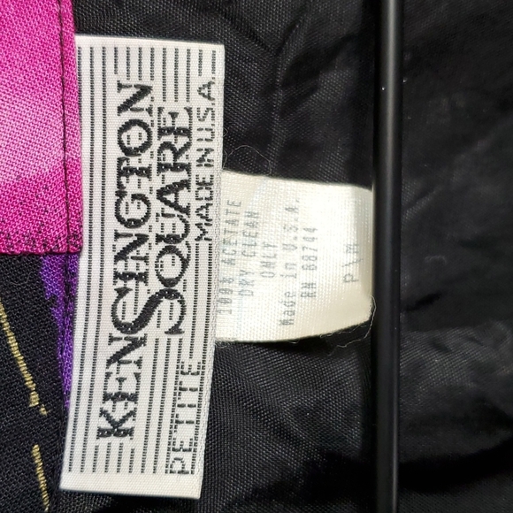 Vintage | Kensington Square 80s Pink and Purple Blazer Jacket - Picture 2 of 9